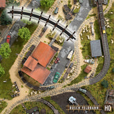 Busch 12323, 2 Bogengleise, Radius 115 mm, 45°, / H0f